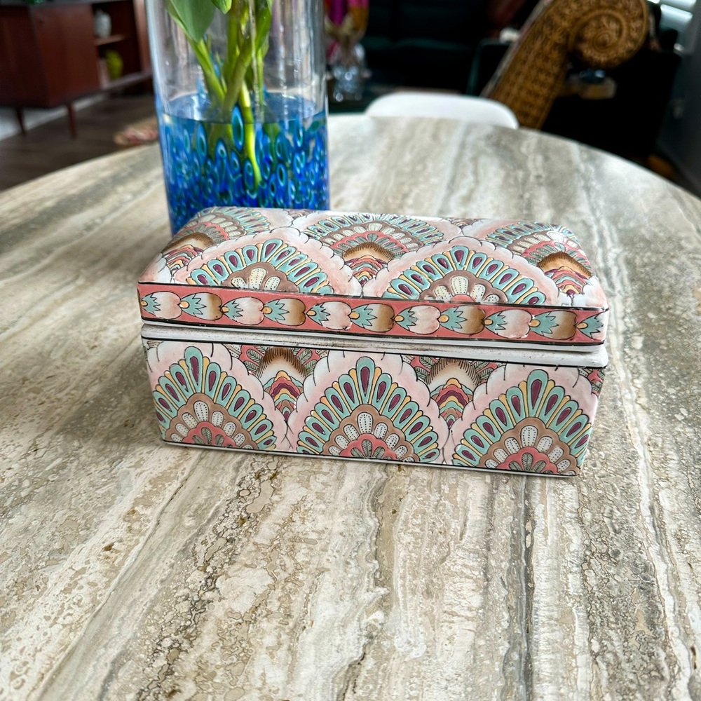 Art Deco ceramic box.